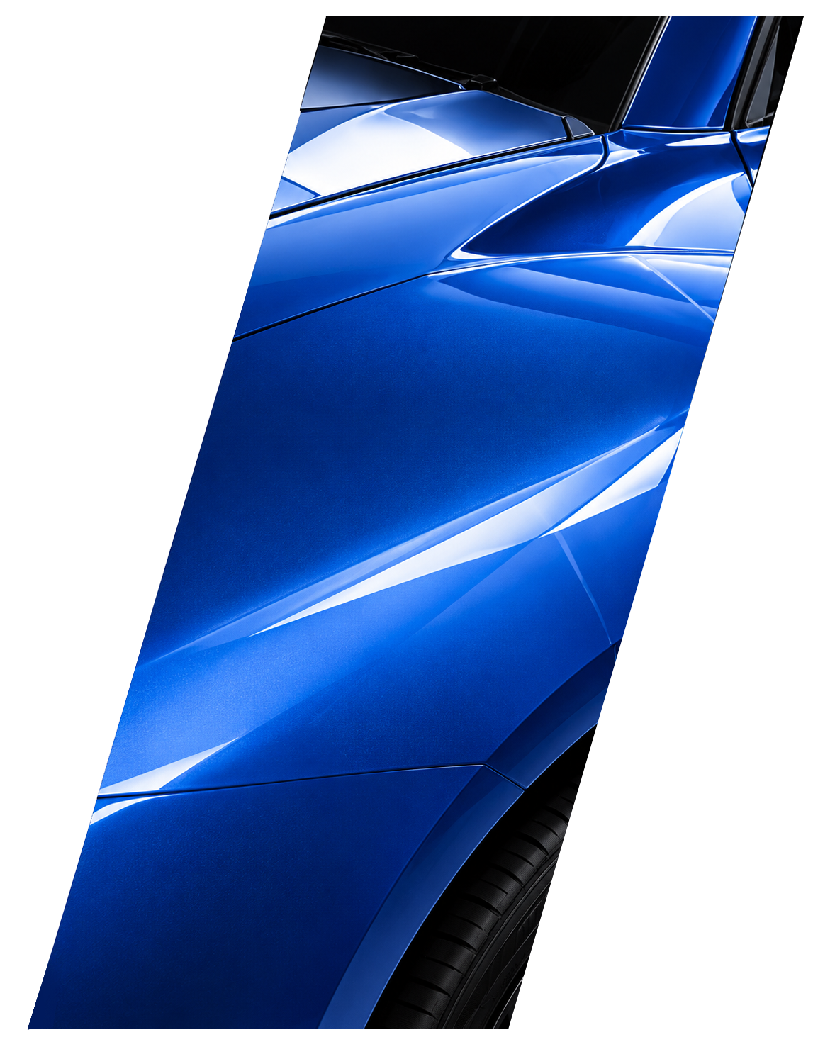 Colored PPF en carro azul